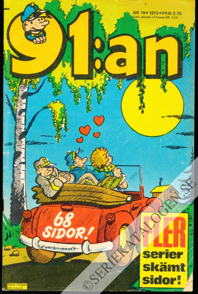 Framsida på 91:an #19 (1972)