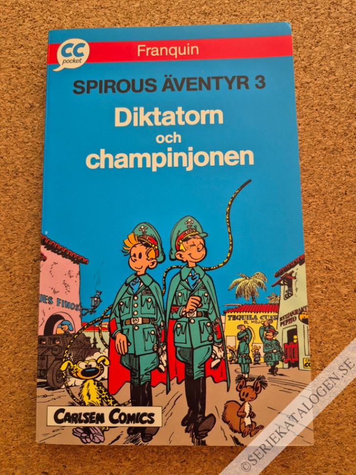 Framsida på CC pocket #11 - Spirou 3: Diktatorn och champinjonerna (1991)