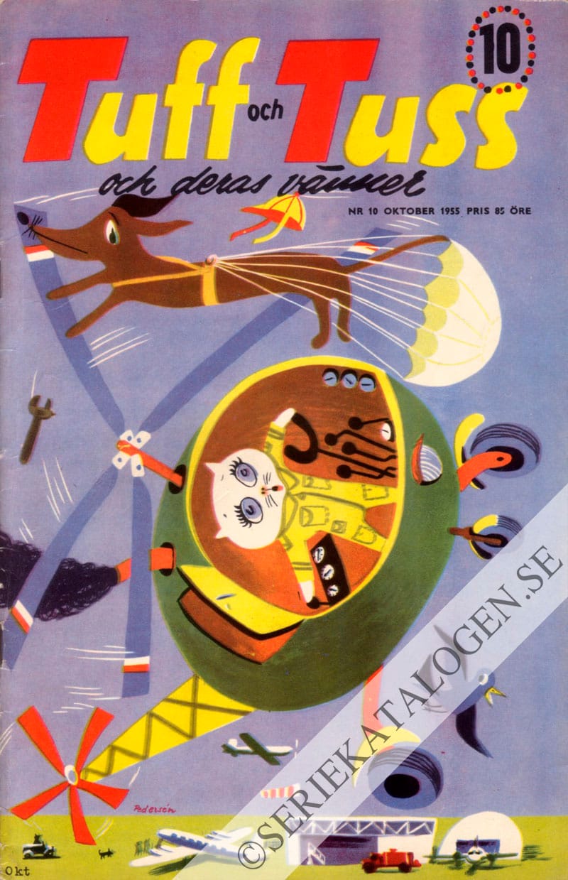 Framsida på Tuff och Tuss och deras vänner #10 (1955)