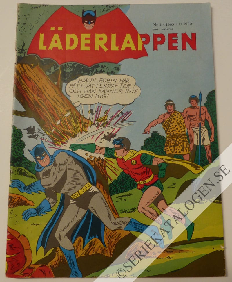 Framsida på Läderlappen och Robin #1 (1963)