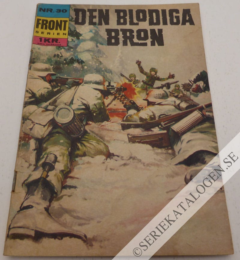 Framsida på Frontserien Den blodiga bron (1967)