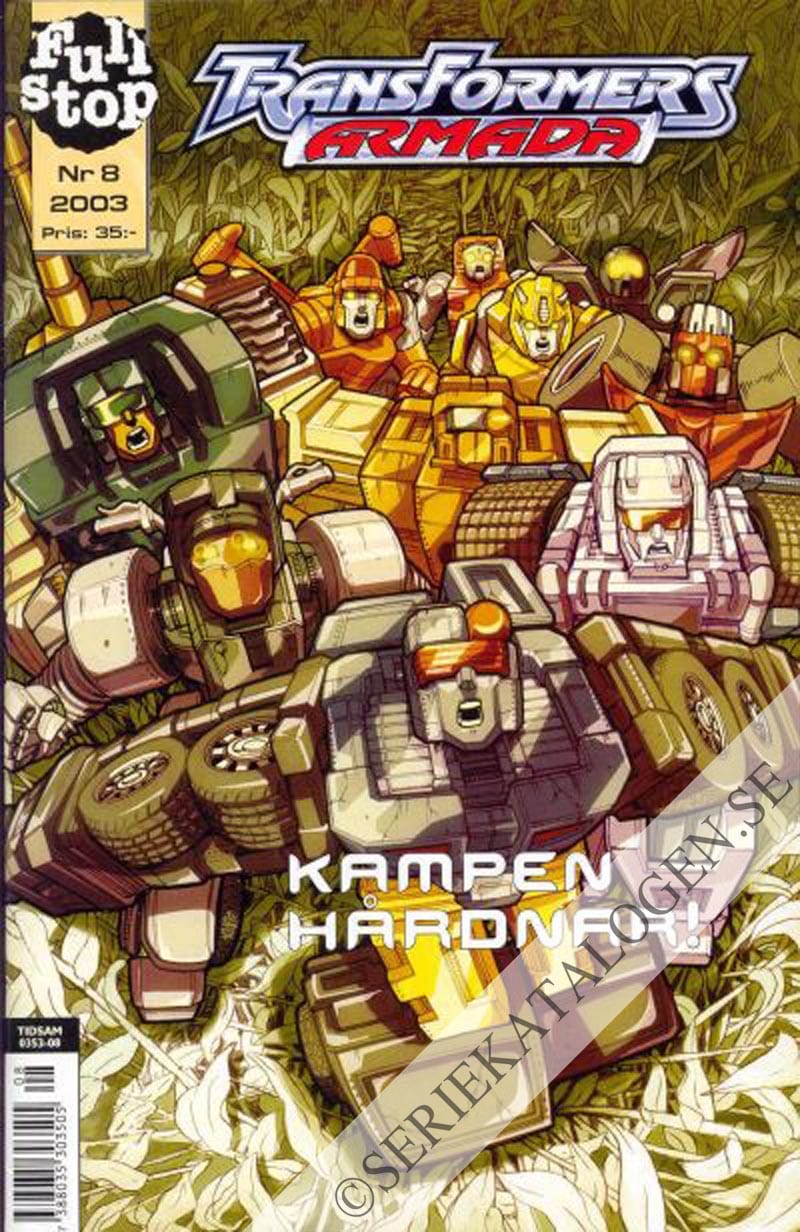 Framsida på Transformers armada #8 (2003)