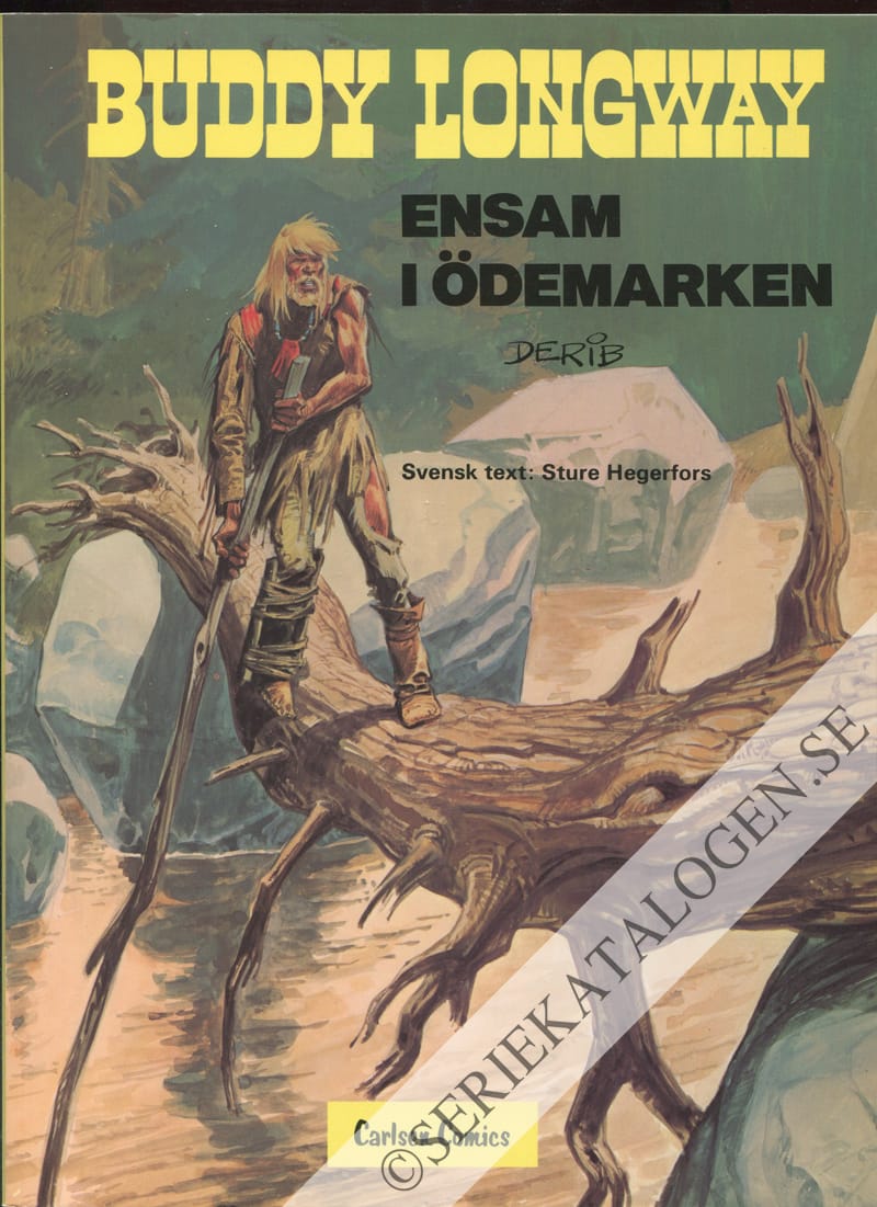 Framsida på Buddy Longways äventyr Ensam i ödemarken (1978)