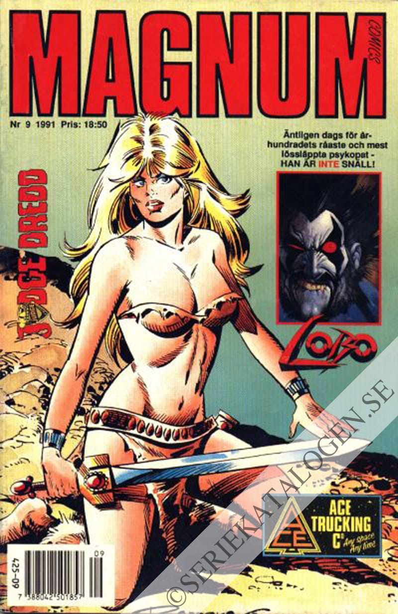 Framsida på Magnum comics #9 (1991)