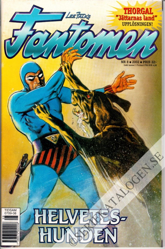 Framsida på Fantomen #8 (2002)