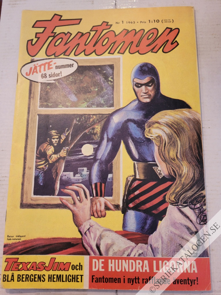 Framsida på Fantomen #1 (1963)