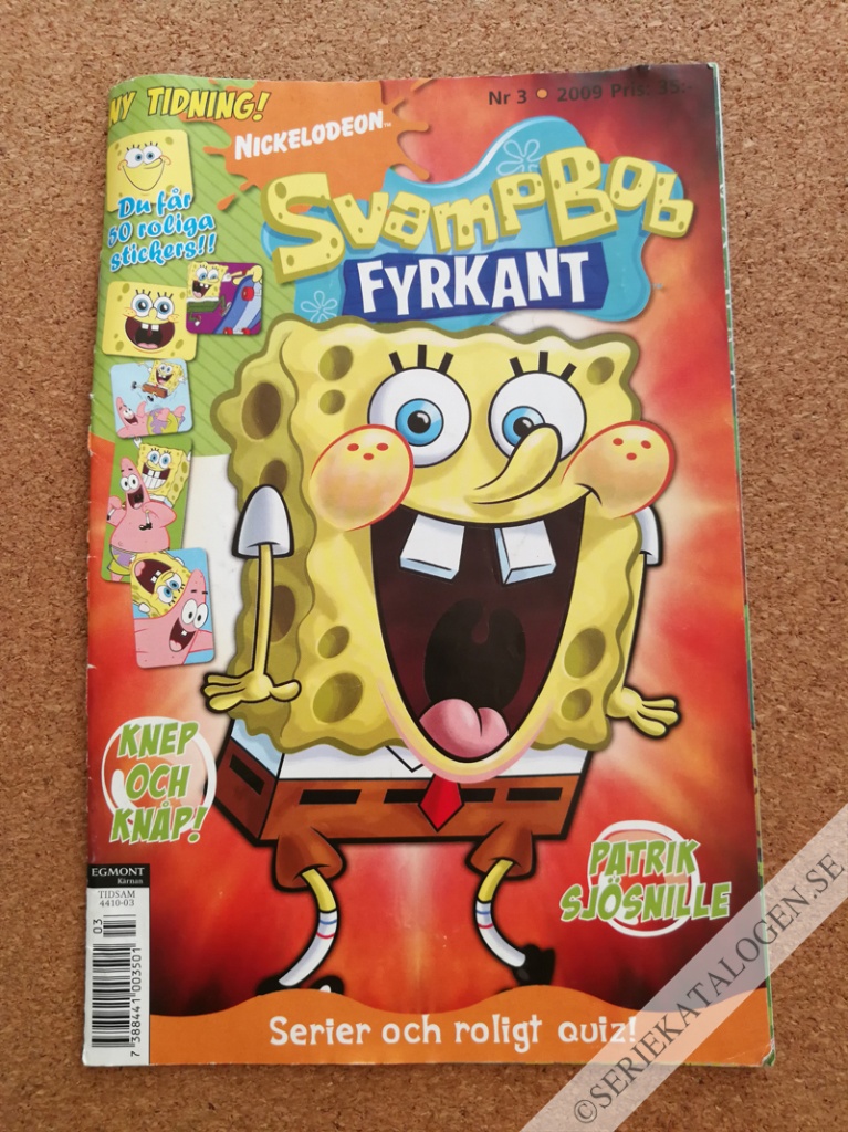 Framsida på Svampbob Fyrkant #3 (2009)