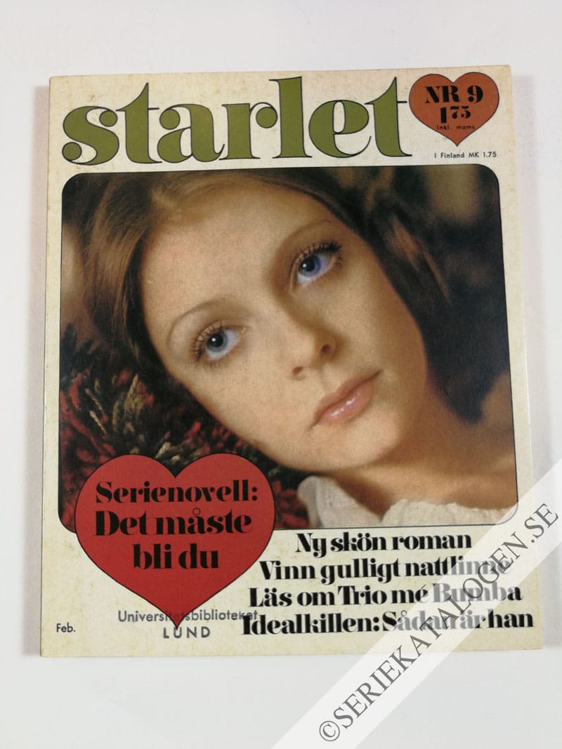 Framsida på Starlet #9 (1972)