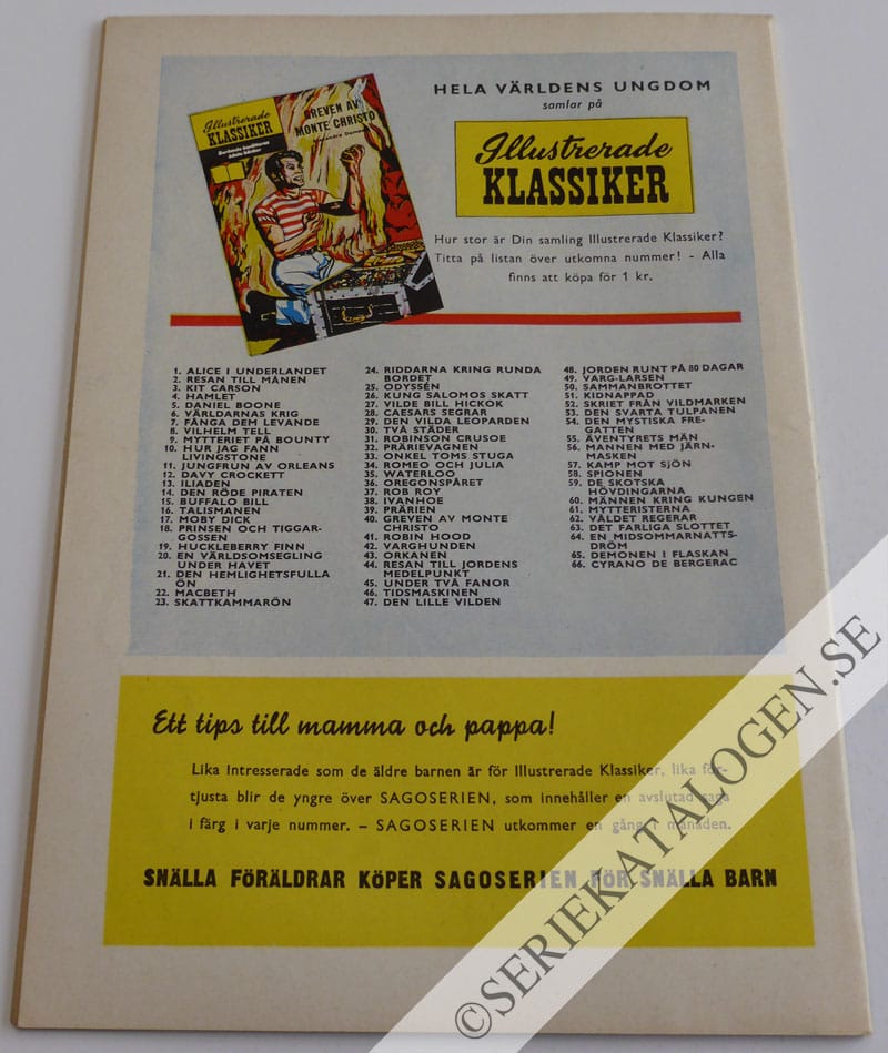 Baksida på Det farliga slottet (1958)