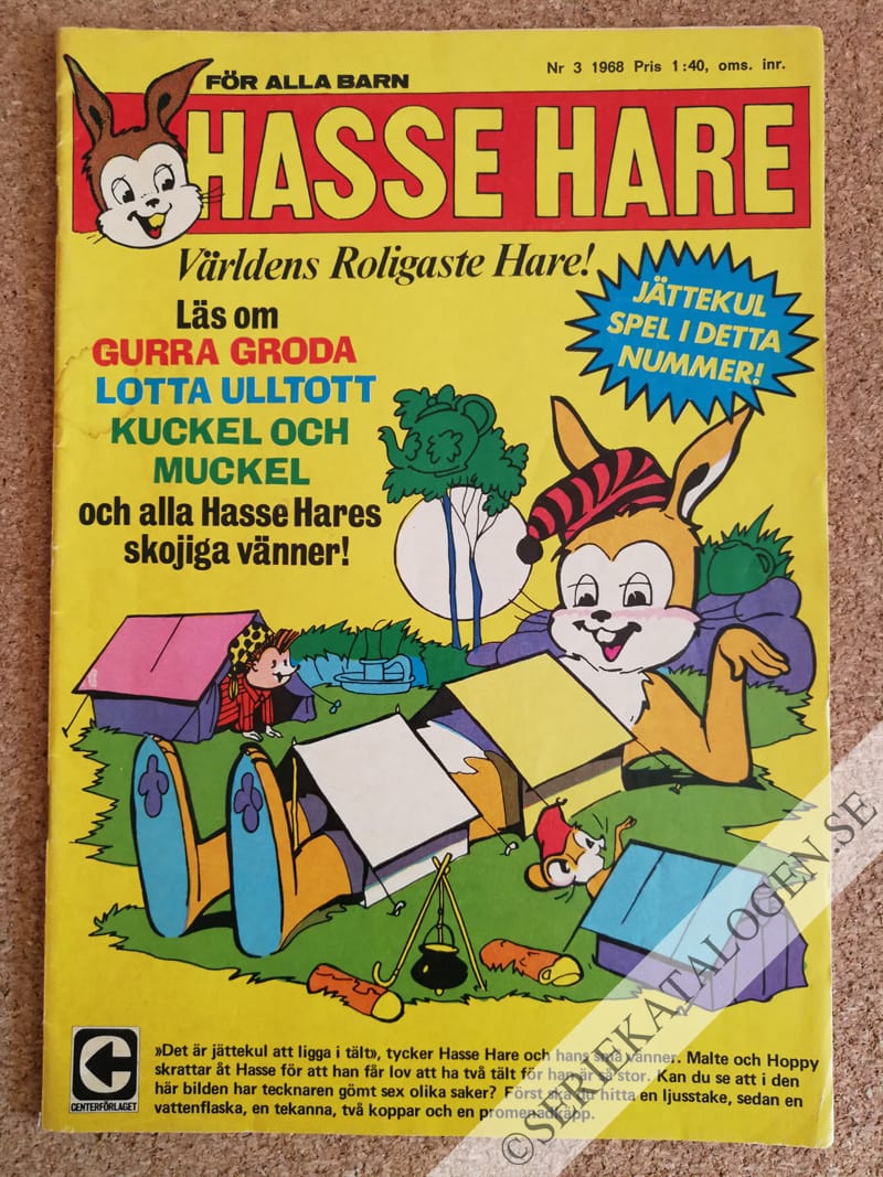Framsida på Hasse Hare #3 (1968)