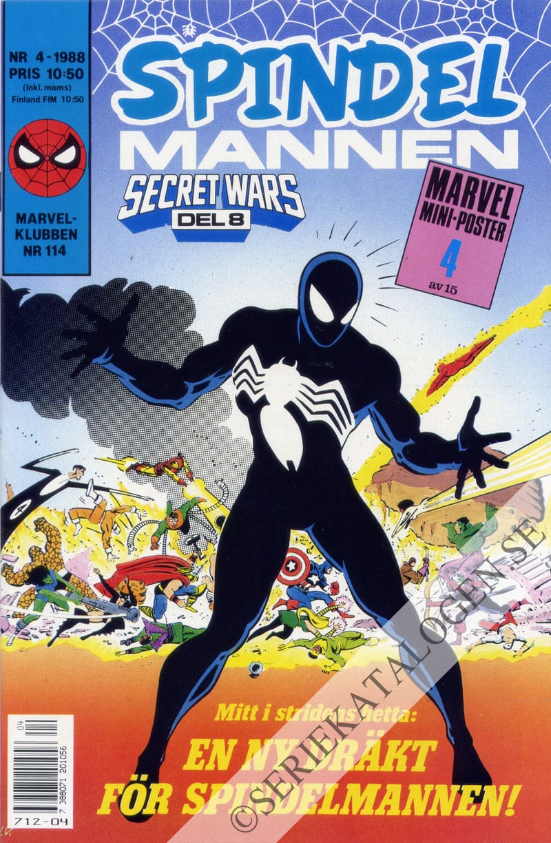 Framsida på Spindelmannen #4 (1988)