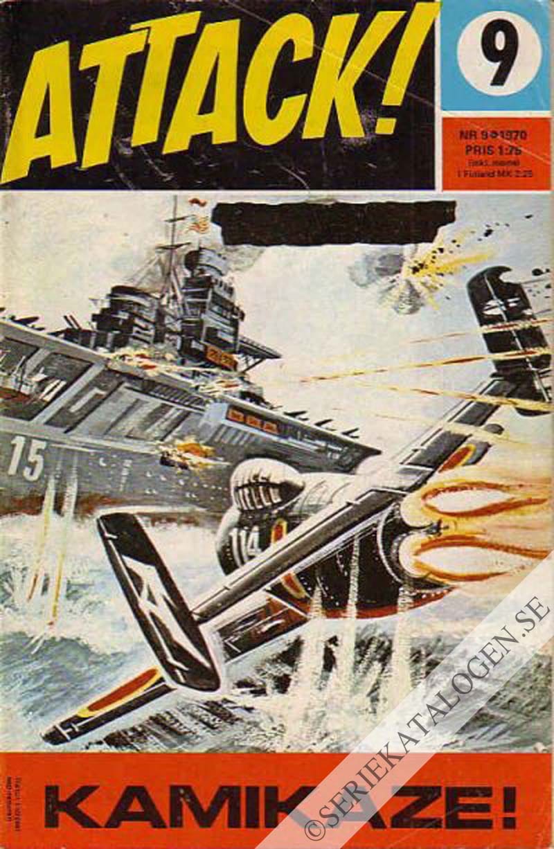 Framsida på Attack Kamikaze! (1970)