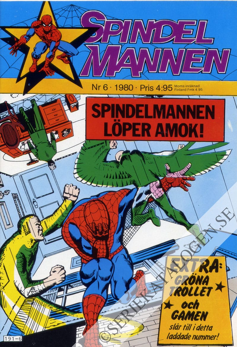 Framsida på Spindelmannen #6 (1980)