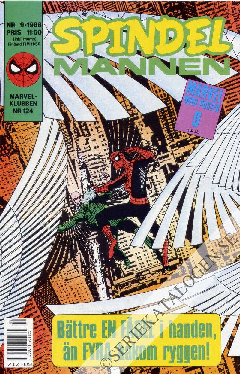 Framsida på Spindelmannen #9 (1988)