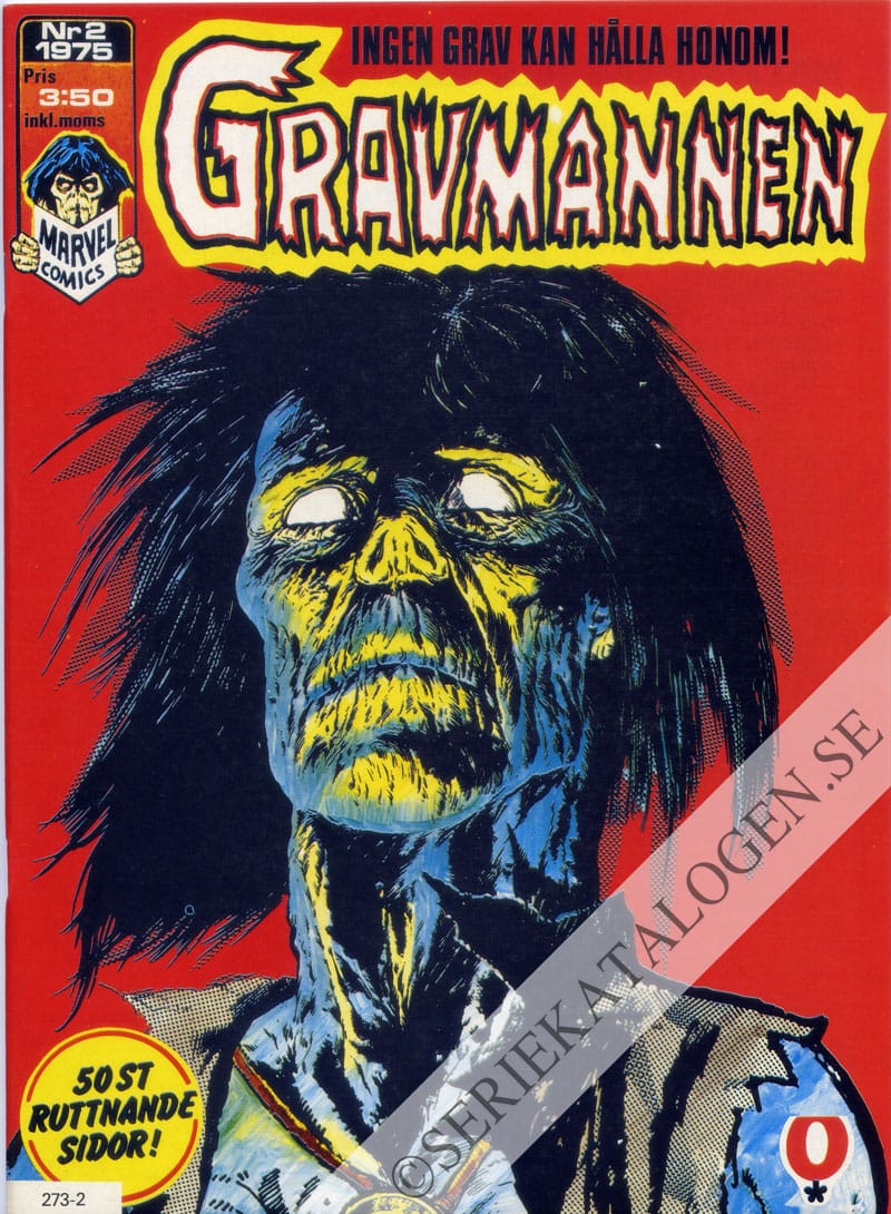 Framsida på Gravmannen #2 (1975)