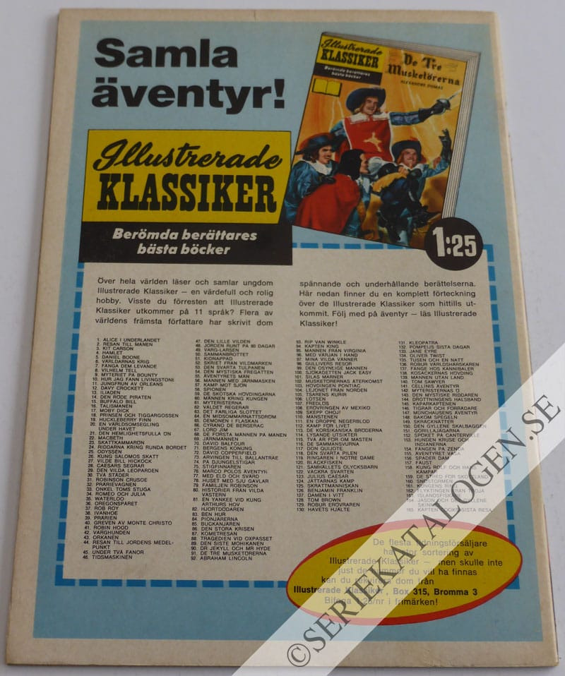 Baksida på Vägen till Indien (1964)