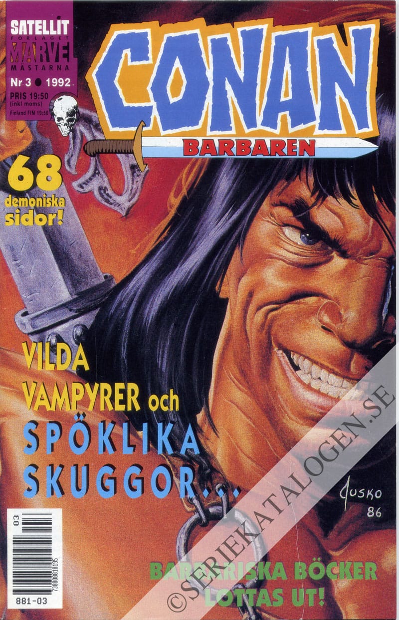 Framsida på Conan barbaren #3 (1992)