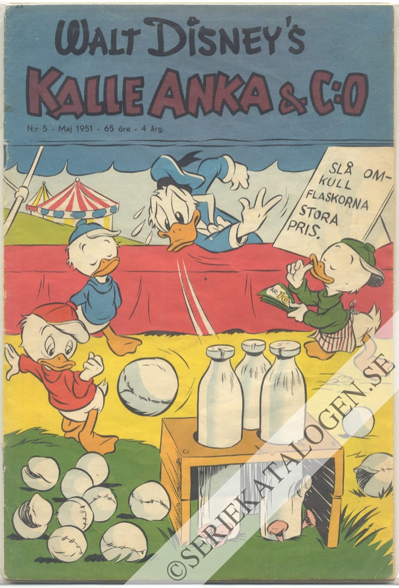 Framsida på Kalle Anka & C:o #5 (1951)