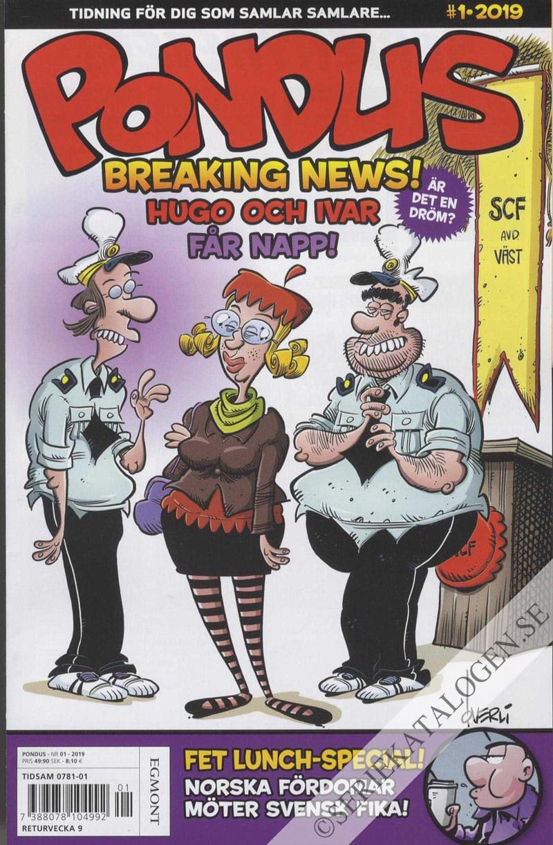 Framsida på Pondus #1 (2019)