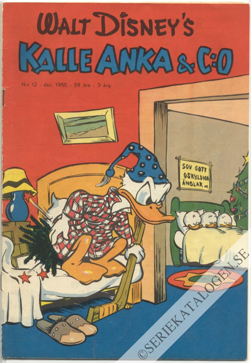 Framsida på Kalle Anka & C:o #12 (1950)
