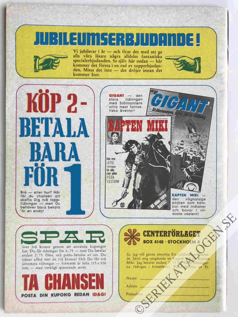 Baksida på Achtung - Spitfire! (1964)