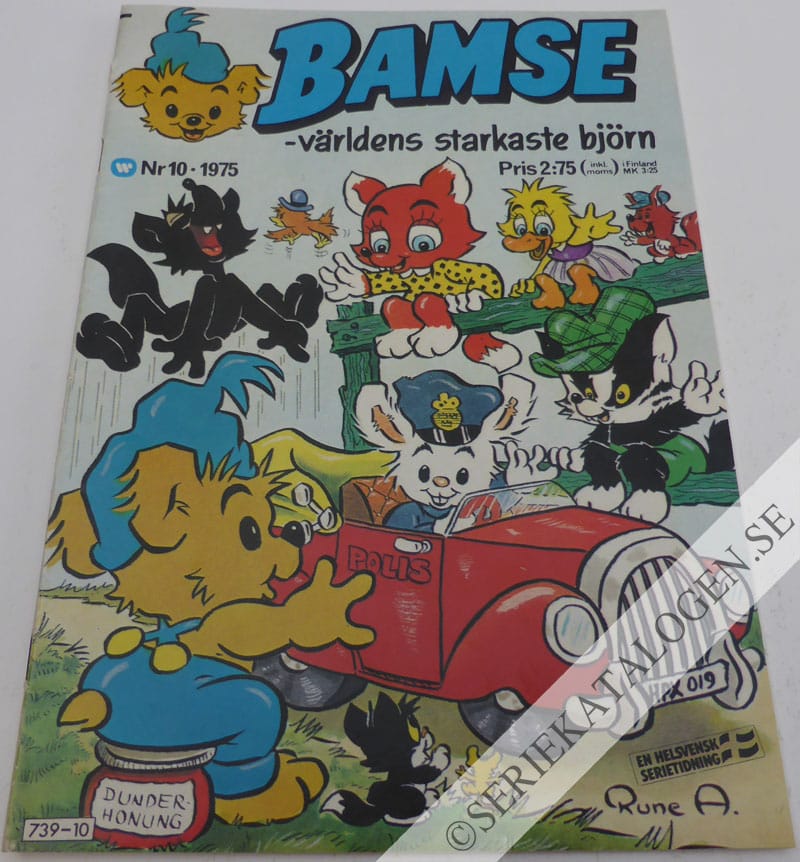 Framsida på Bamse - världens starkaste björn #10 (1975)