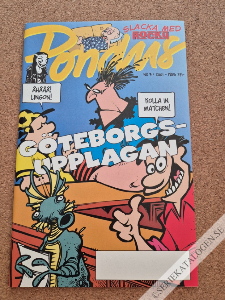 Framsida på Pondus #3 (2001)