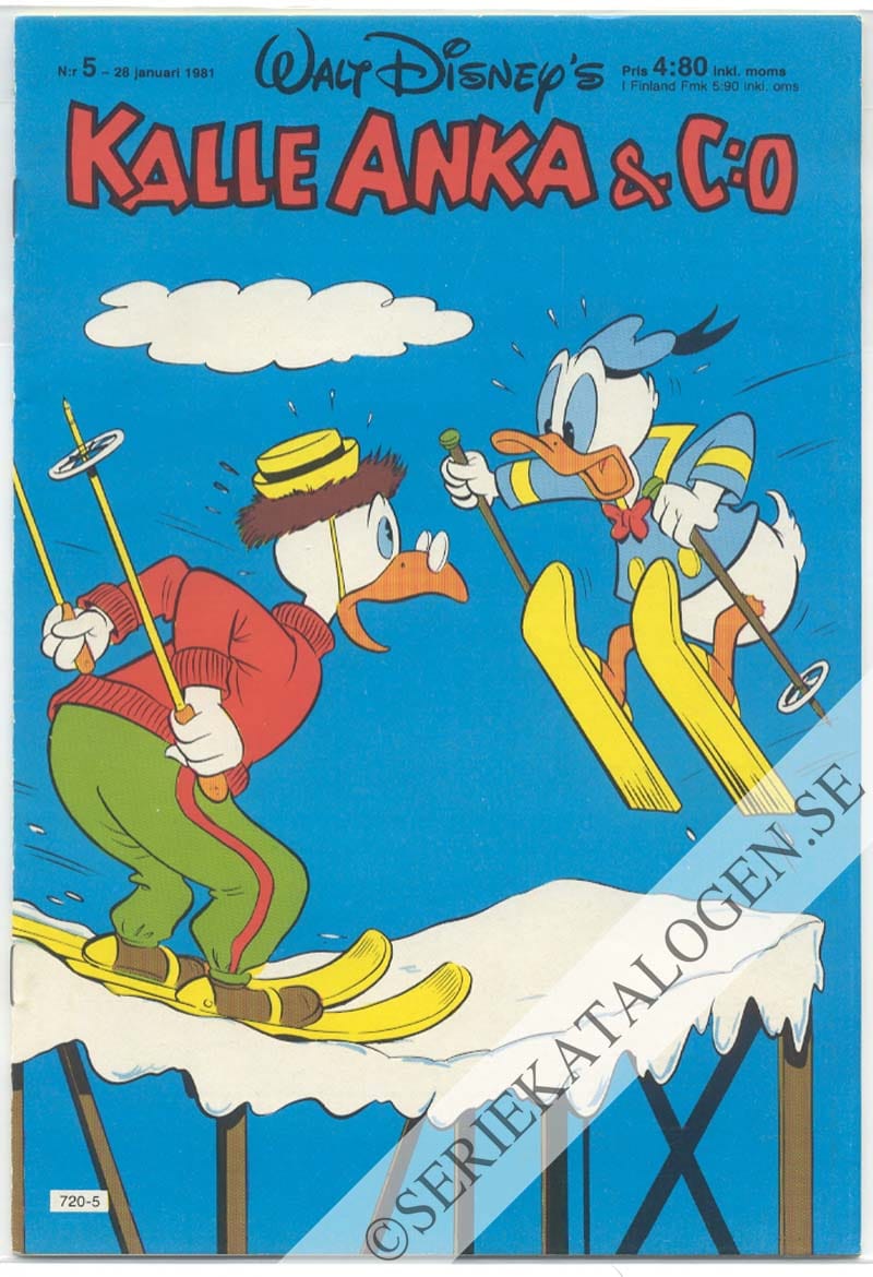 Framsida på Kalle Anka & C:o #5 (1981)
