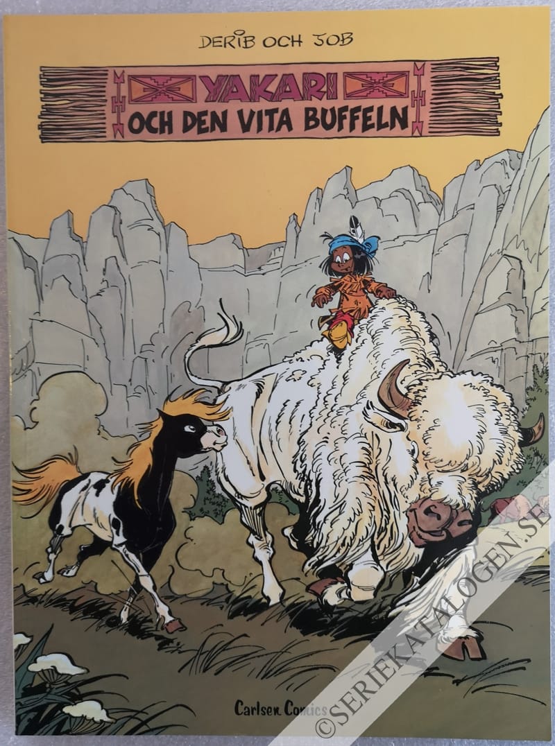 Framsida på Yakaris äventyr Yakari och den vita buffeln (1978)
