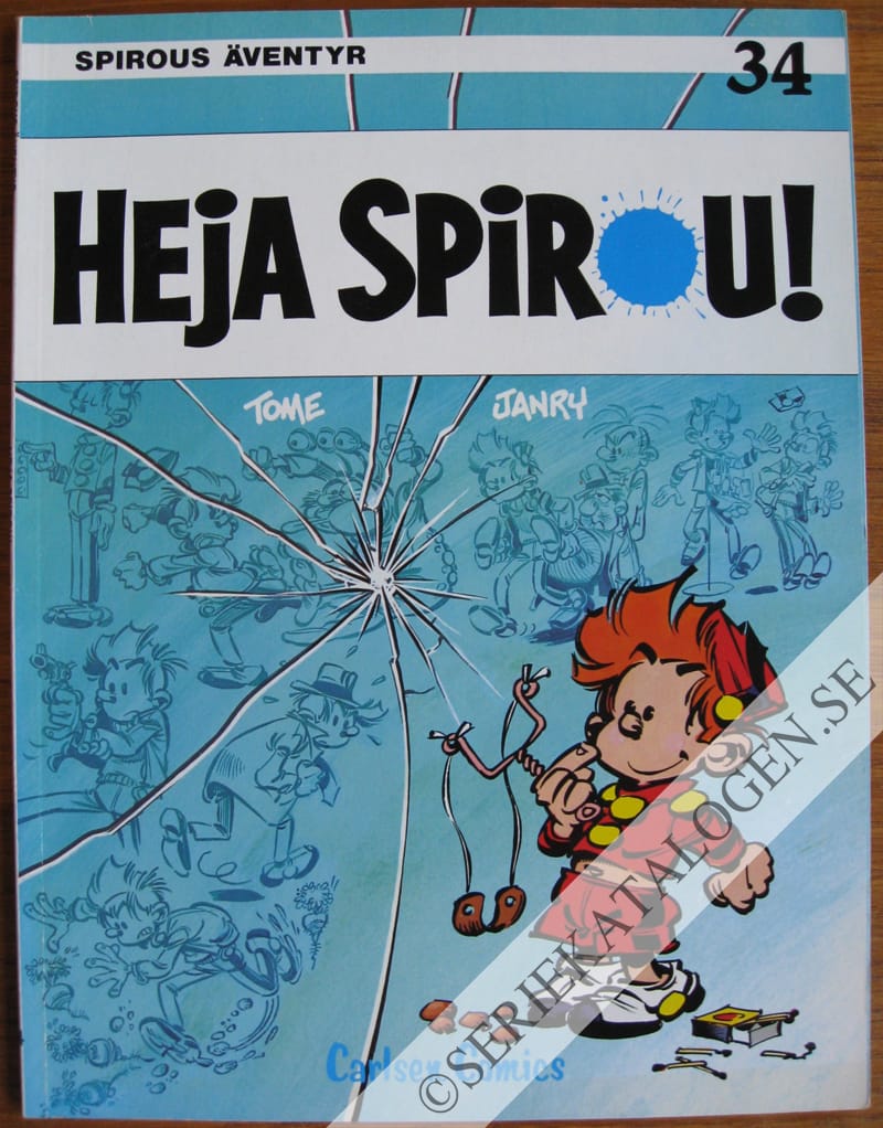 Framsida på Spirous äventyr Heja Spirou! (1988)