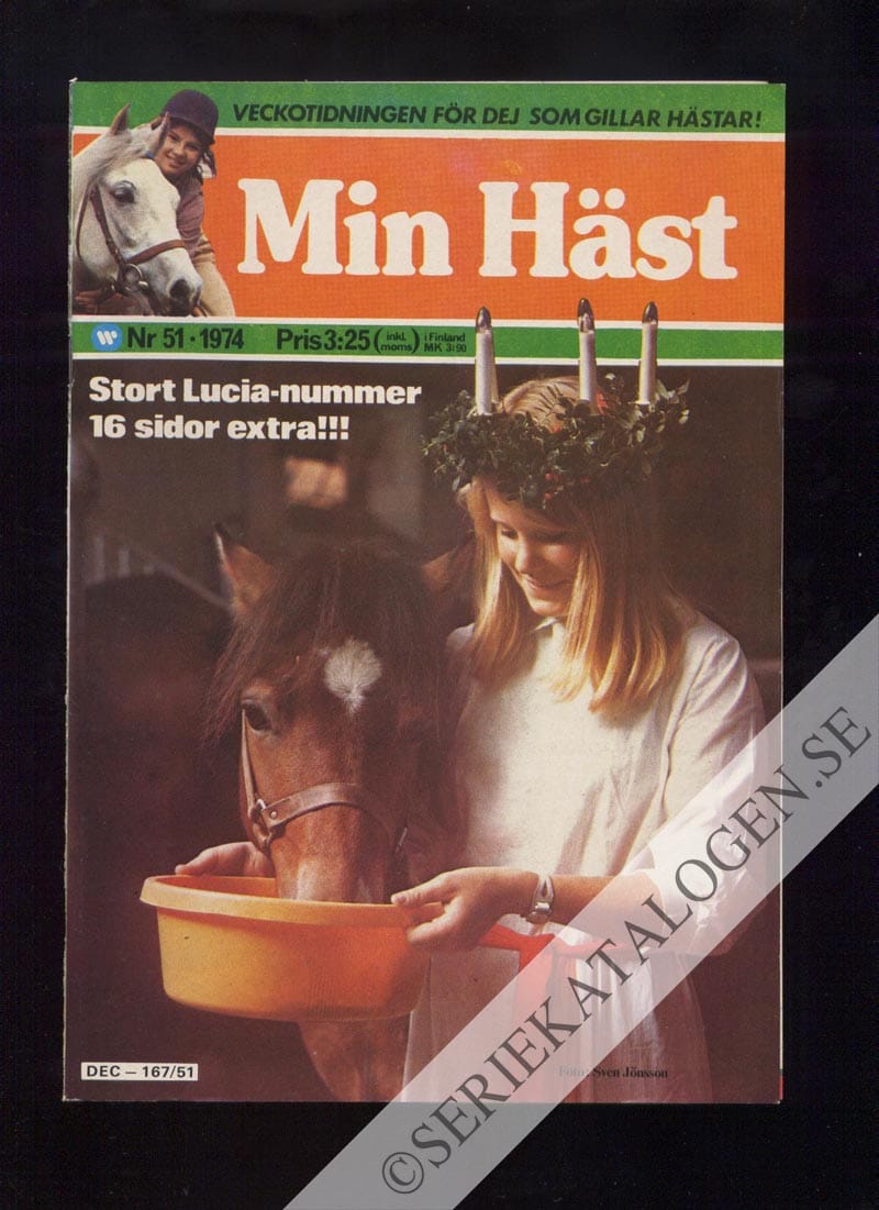 Framsida på Min häst #51 (1974)