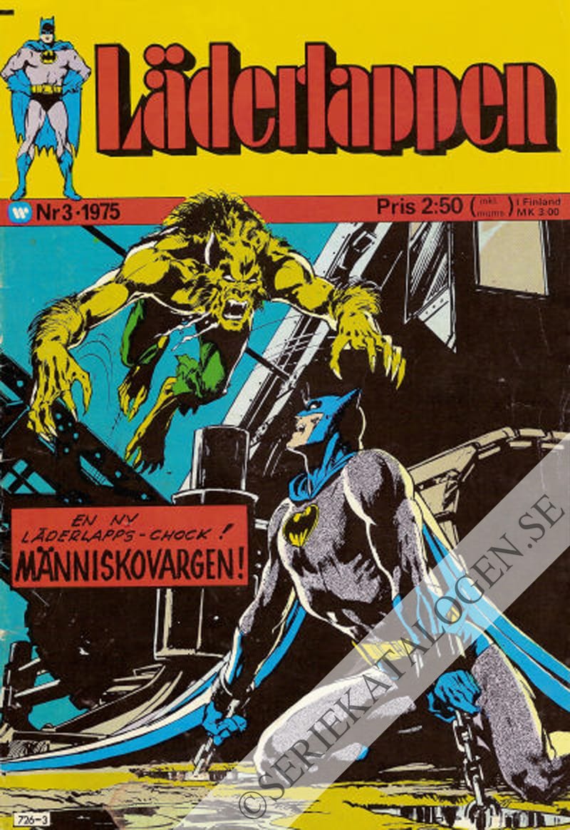 Framsida på Läderlappen och Robin #3 (1975)