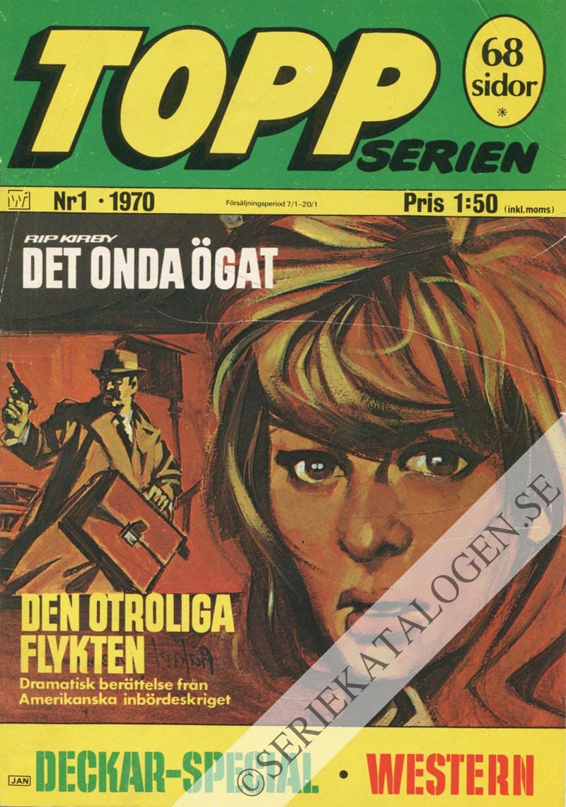 Framsida på Toppserien #1 (1970)