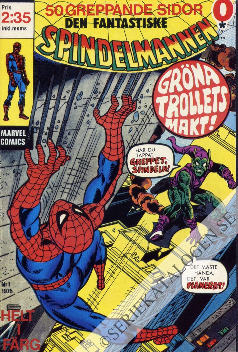 Framsida på Spindelmannen #1 (1975)