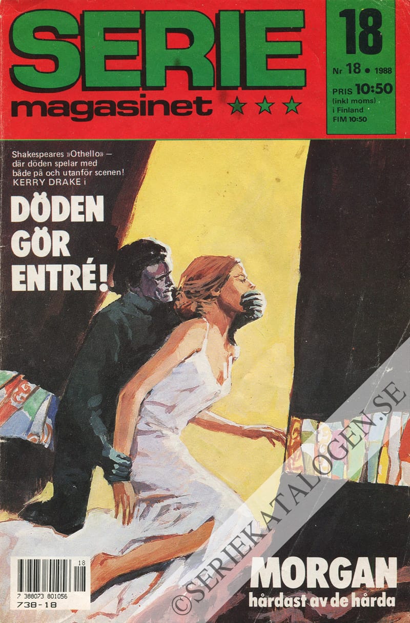 Framsida på Seriemagasinet #18 (1988)