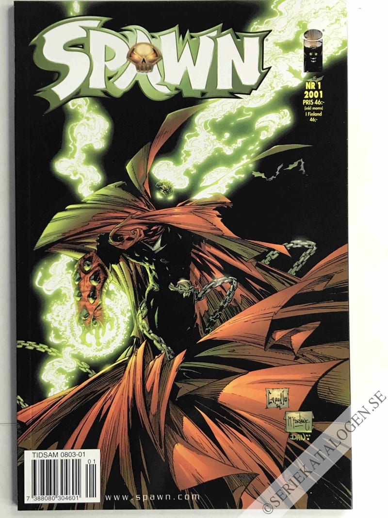 Framsida på Spawn #1 (2001)