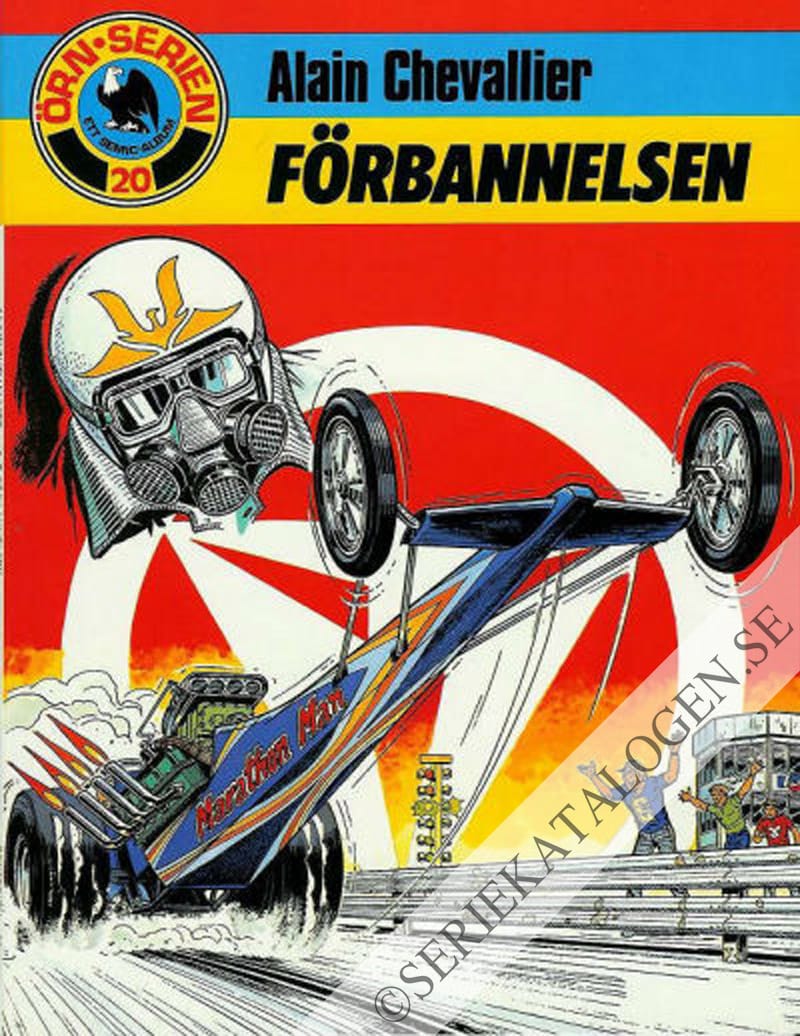 Framsida på Örnserien Alain Chevallier - Förbannelsen (1984)