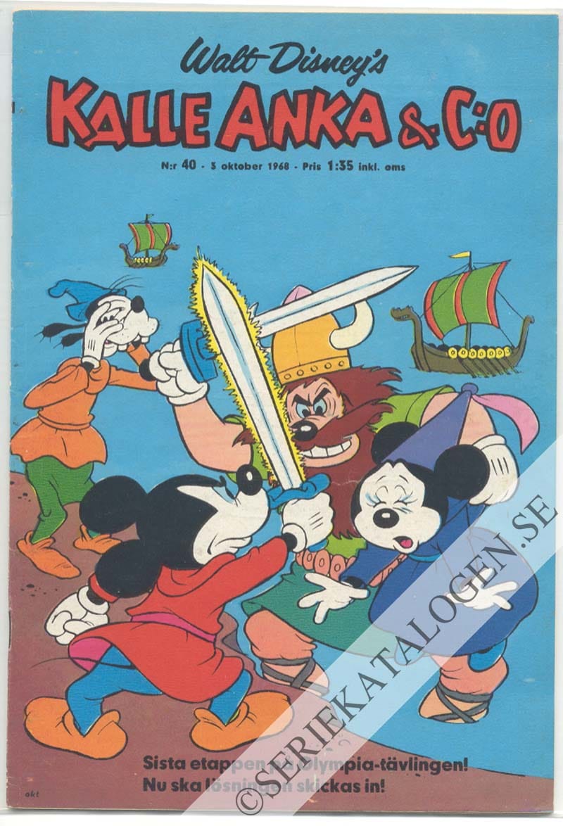 Framsida på Kalle Anka & C:o #40 (1968)