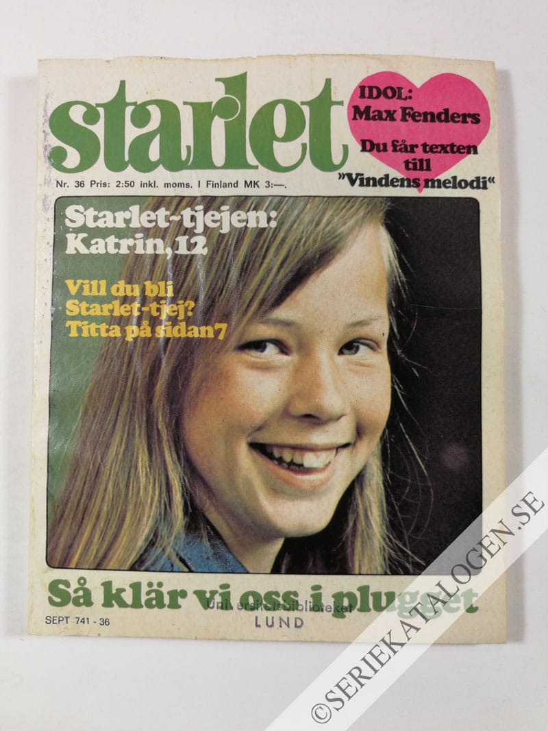 Framsida på Starlet #36 (1975)