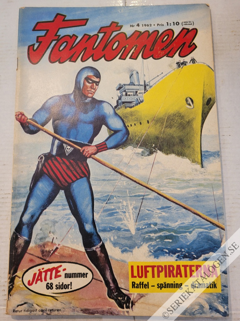 Framsida på Fantomen #4 (1962)