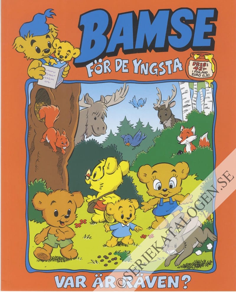 Framsida på Bamse för de yngsta #6 - Var är räven? (2023)