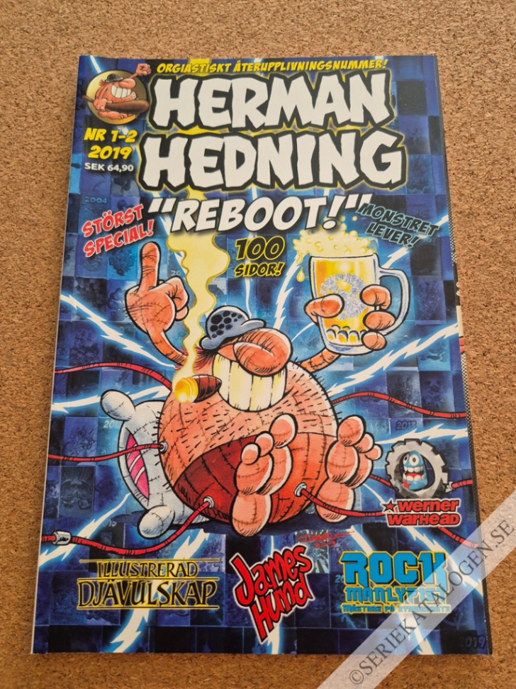 Framsida på Herman Hedning #1-2 (2019)
