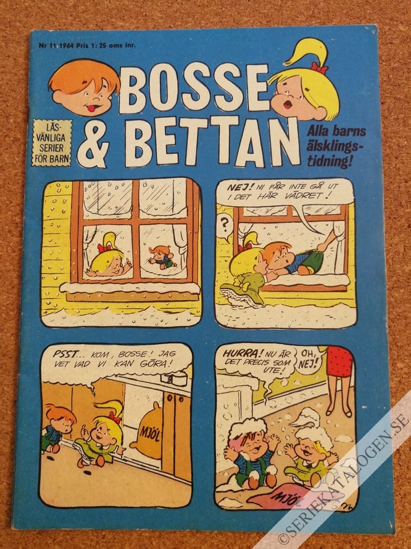 Framsida på Bosse och Bettan #11 (1964)