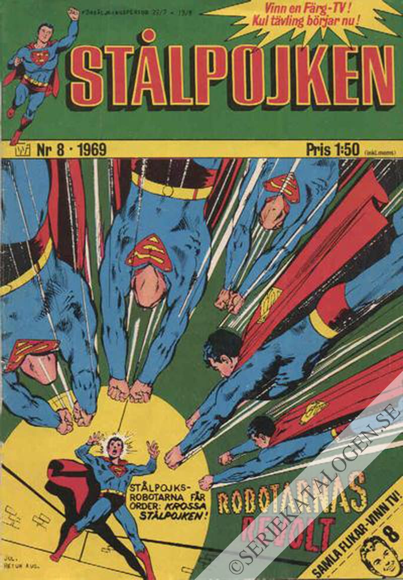 Framsida på Stålpojken #8 (1969)