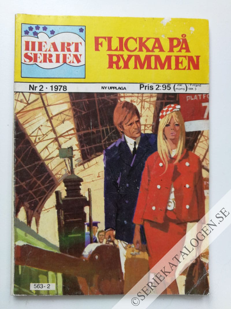Framsida på Heart-serien Flicka på rymmen (1978)