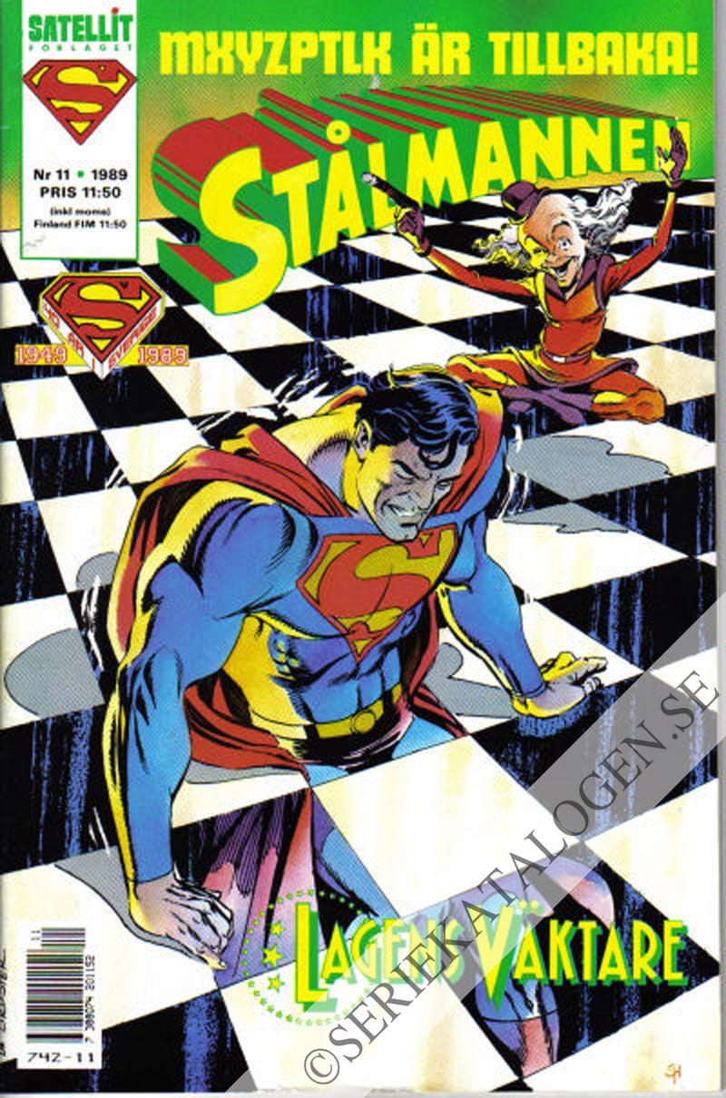 Framsida på Stålmannen #11 (1989)