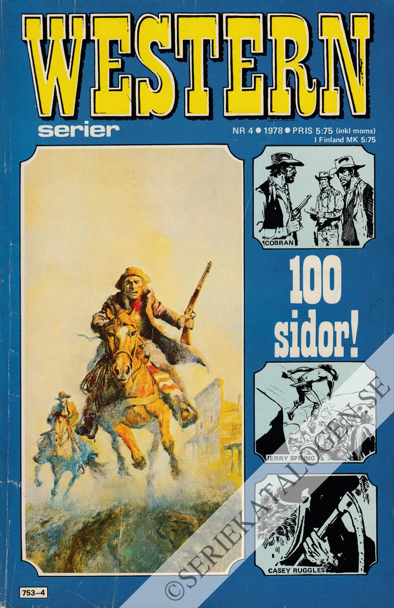 Framsida på Westernserier #4 (1978)