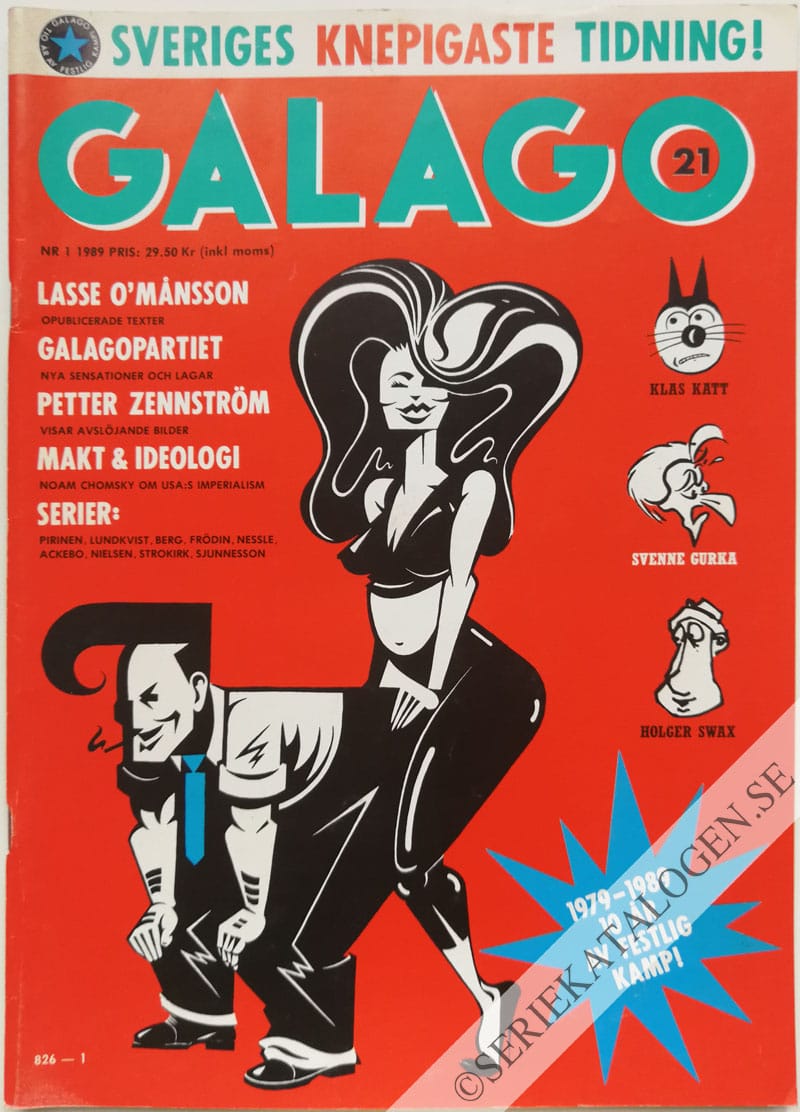Framsida på Galago #1 (1989)