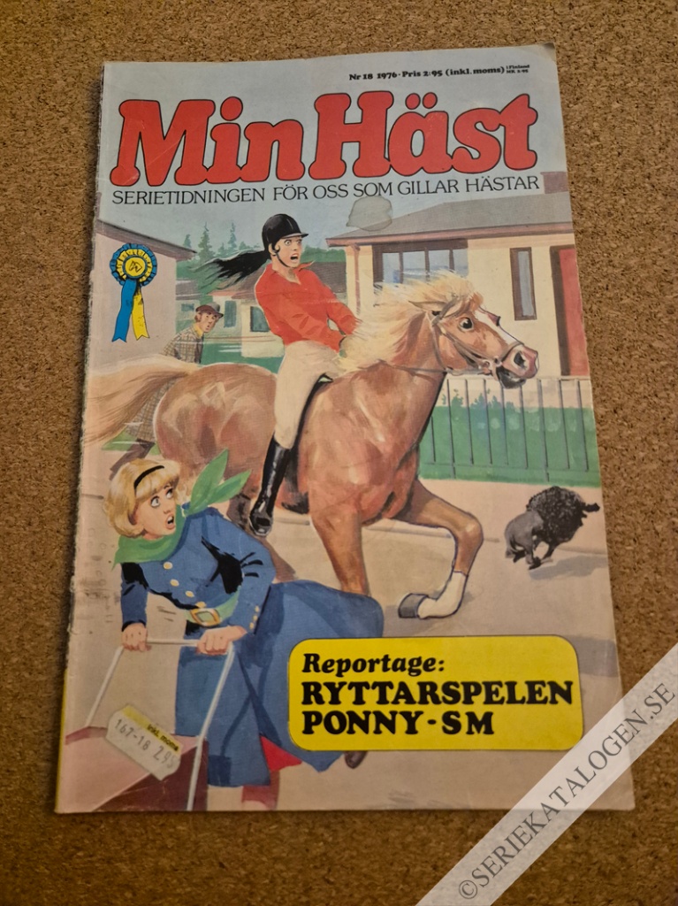 Framsida på Min häst #18 (1976)