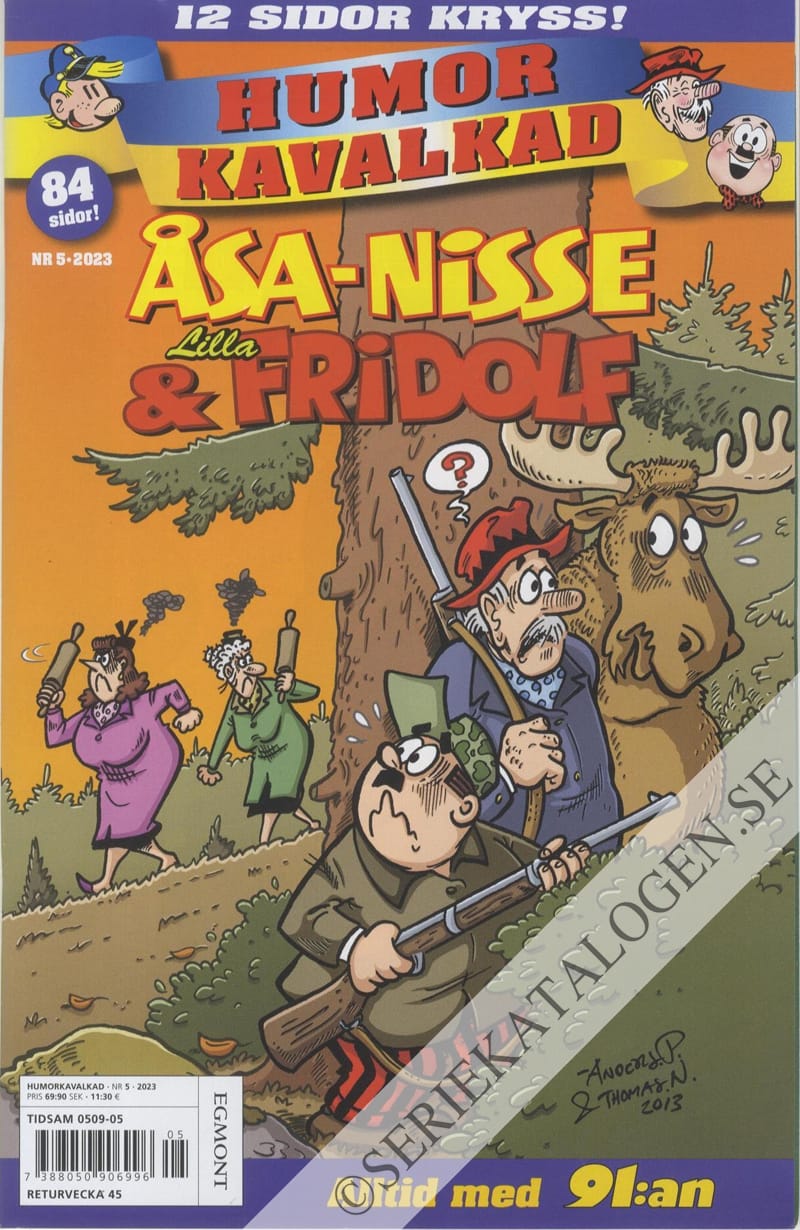 Framsida på Humorkavalkad #5 (2023)